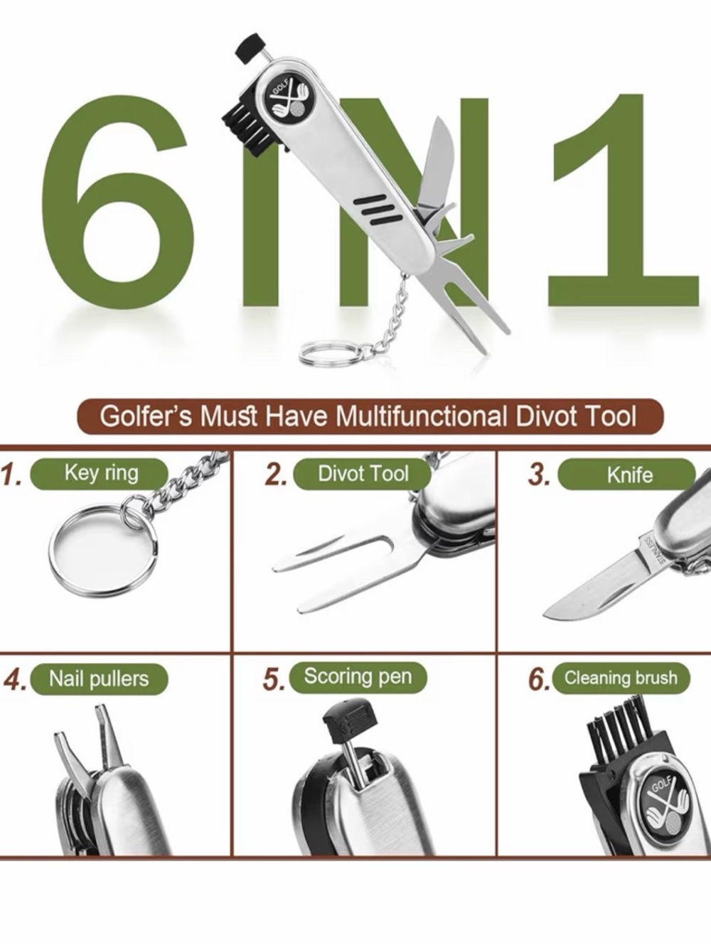 Compact Golf Accessory Kit – Small Size, Big Capacity - Picture 3 of 4